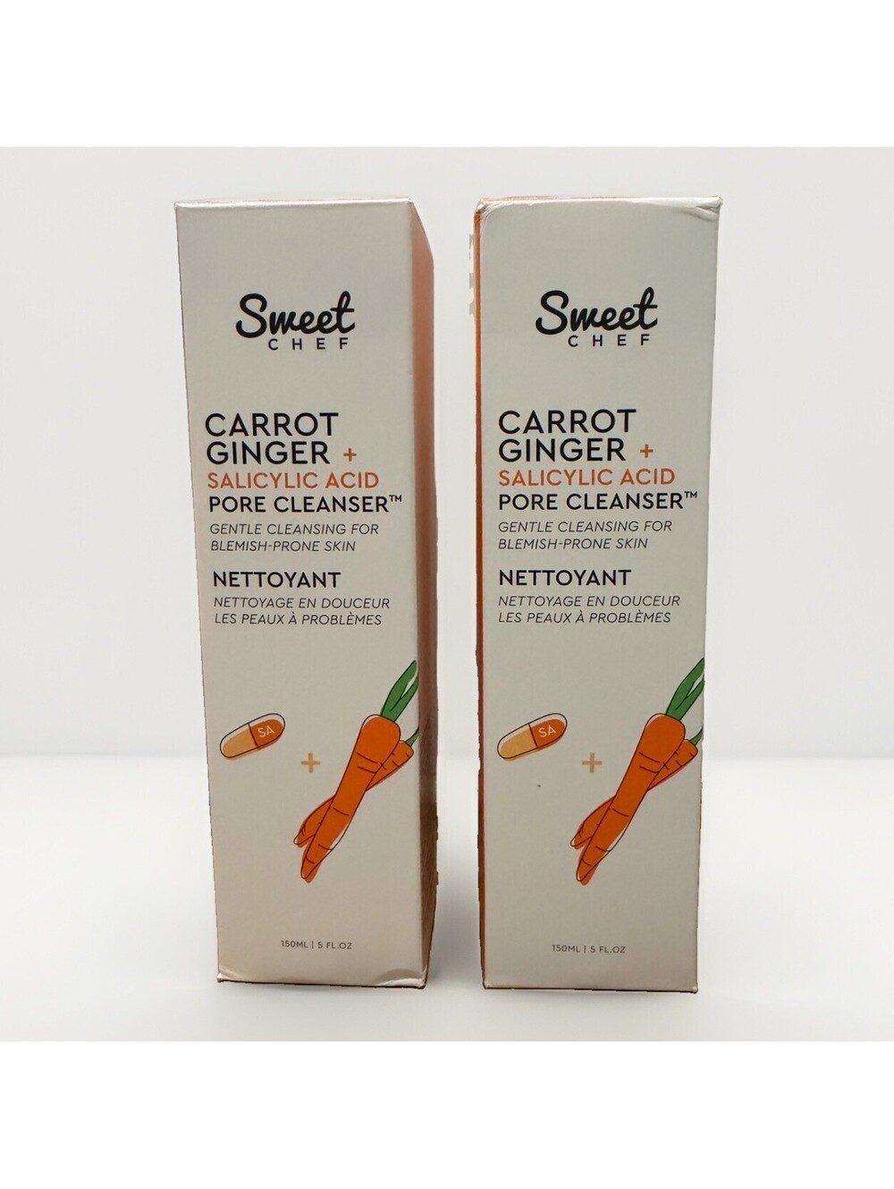 Sweet Chef Carrot Ginger + Salicylic Acid Pore Cleanser 150ml/5 fl oz -Set Of 2